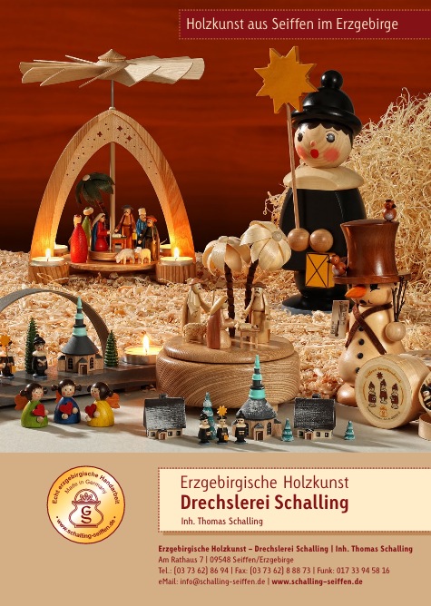 Erzgebirgische Holzkunst Drechslerei Schalling Prospekt